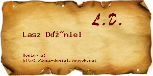 Lasz Dániel névjegykártya